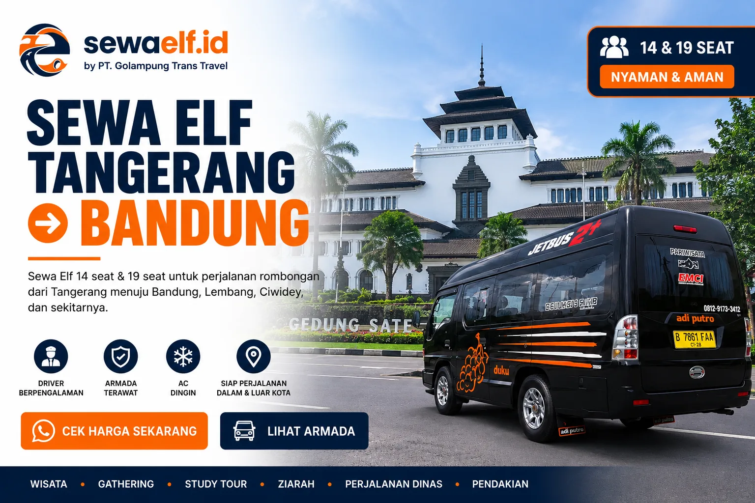 Sewa Elf Tangerang ke Bandung