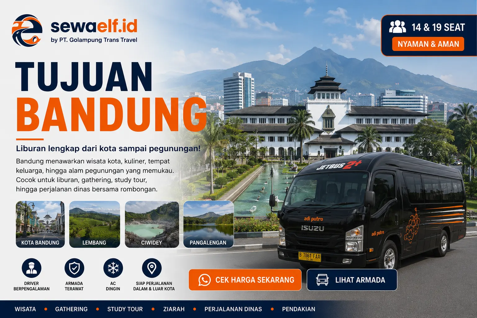 Bandung, Liburan Lengkap dari Kota sampai Pegunungan