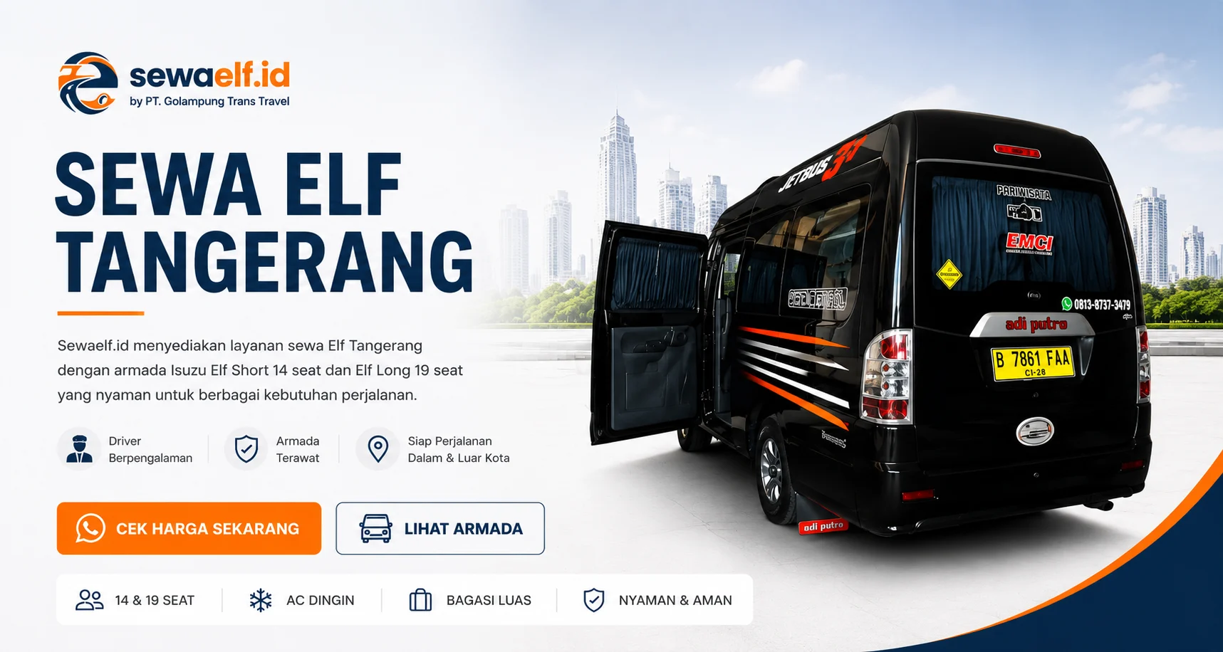 Sewa elf Tangerang | rental elf tangerang | sewa mobil elf Tangerang