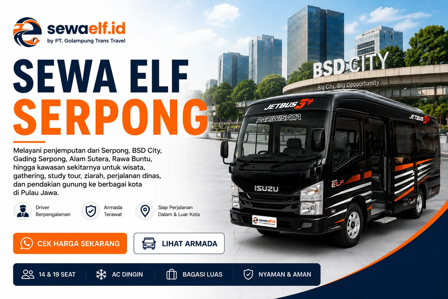 Sewa elf serpong | rental elf serpong  | sewa mobil elf  | sewa elf short dan long