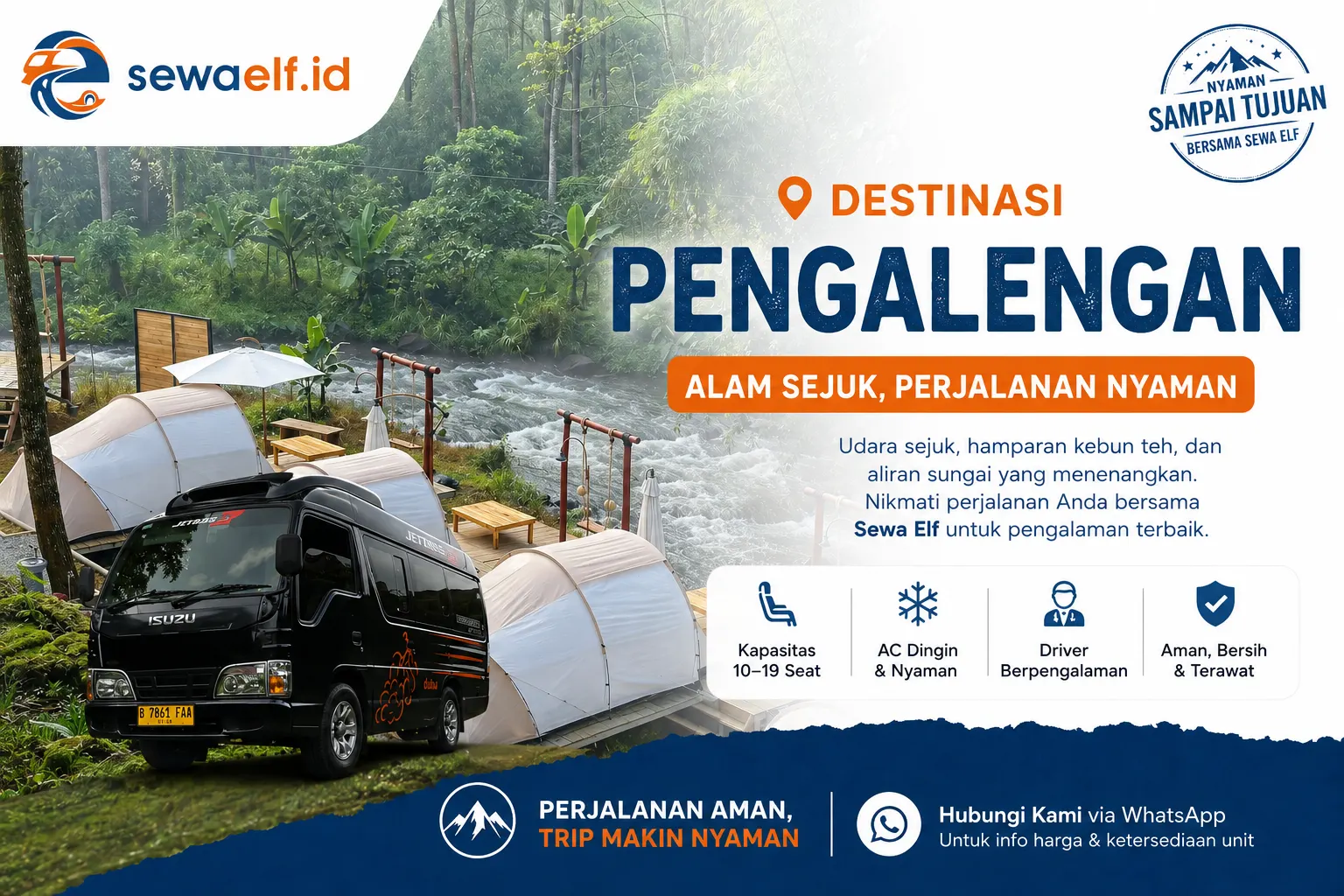 Sewa Elf untuk perjalanan ke pengalengan Bandung