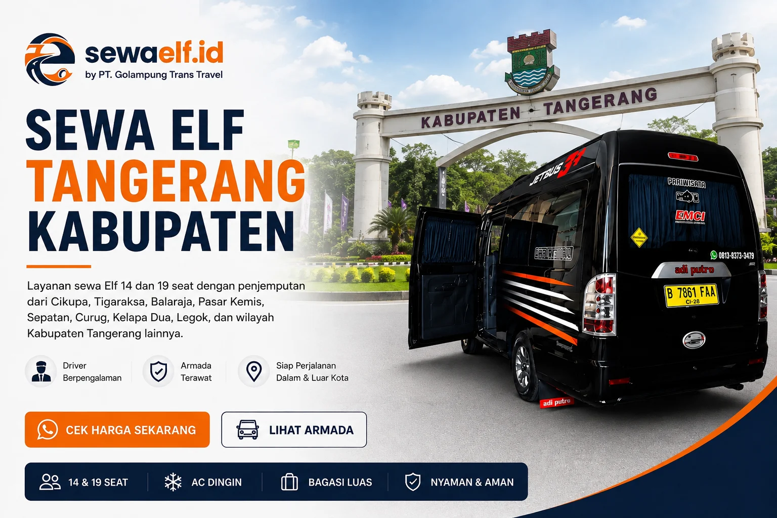 sewa elf tangerang kabupaten