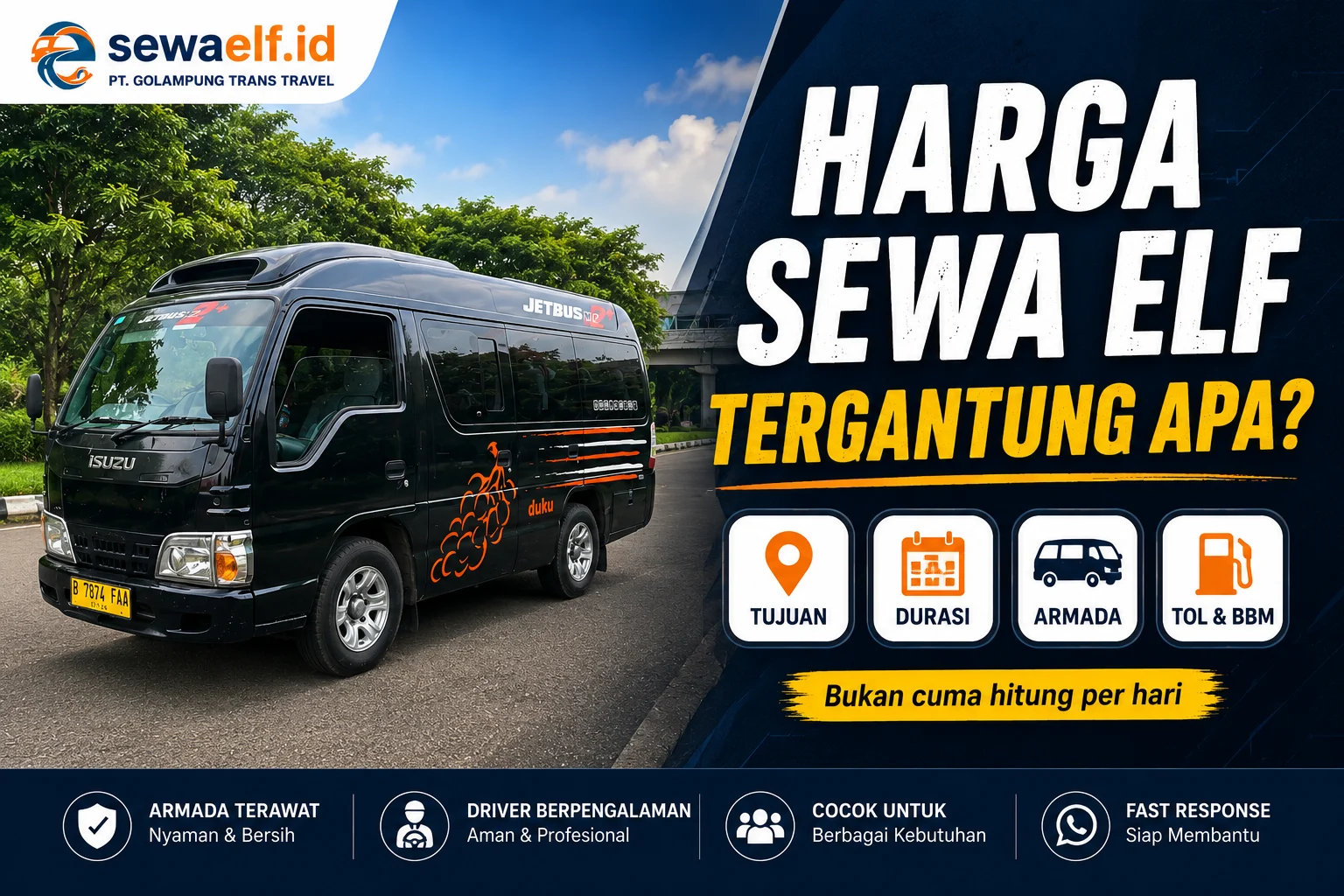 harga sewa elf