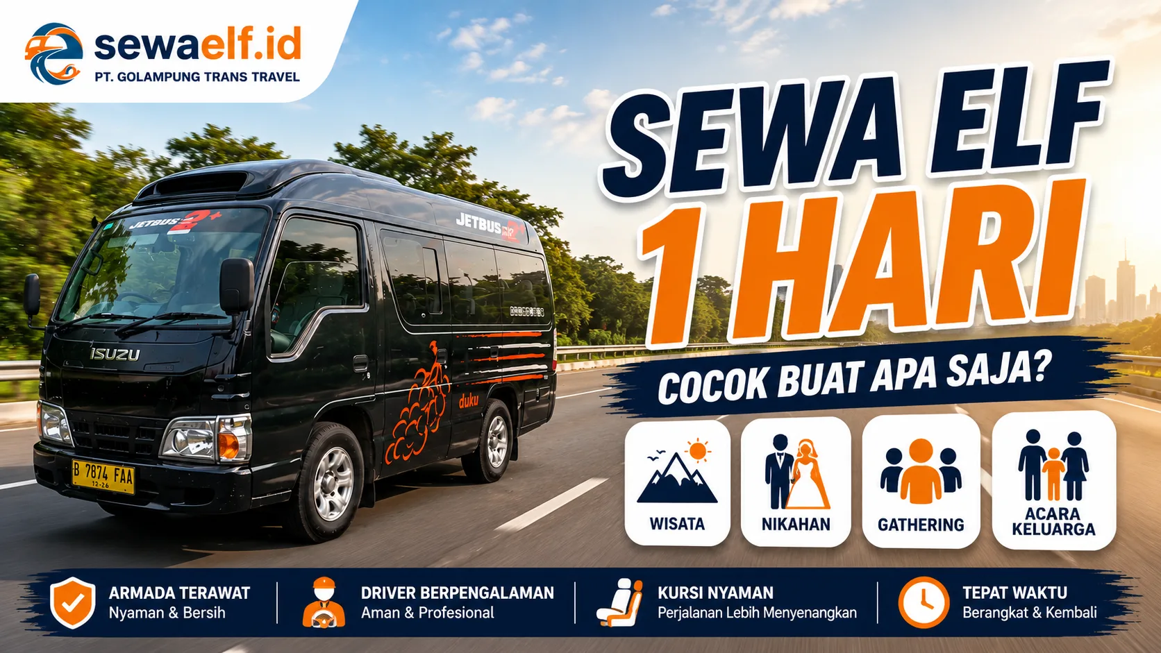 sewa elf 1 hari