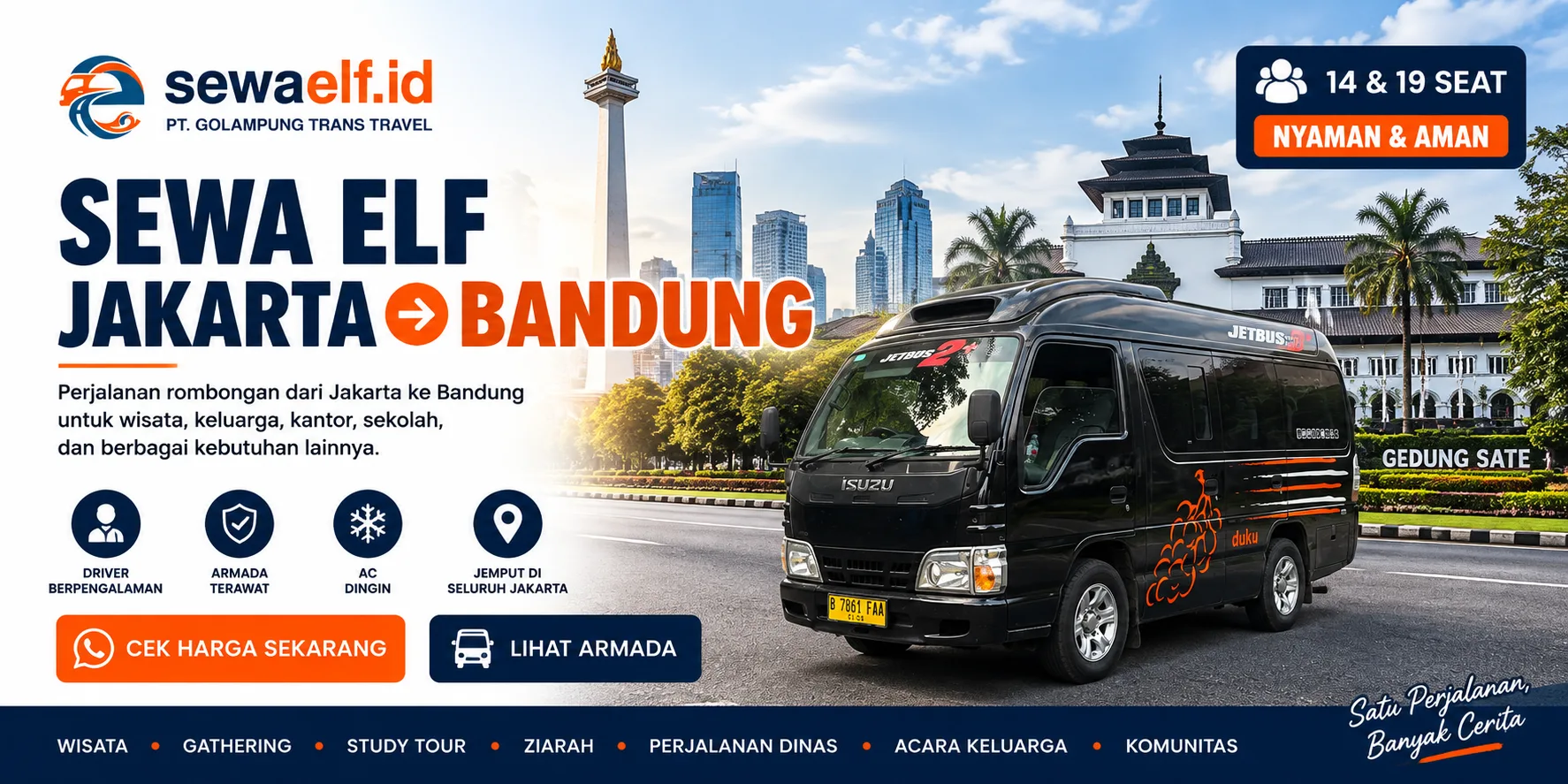 sewa elf jakarta bandung